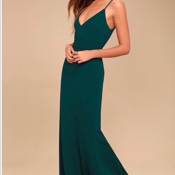 Lulus Dresses & Skirts - LuLus infinite glory Forest green maxi dress
